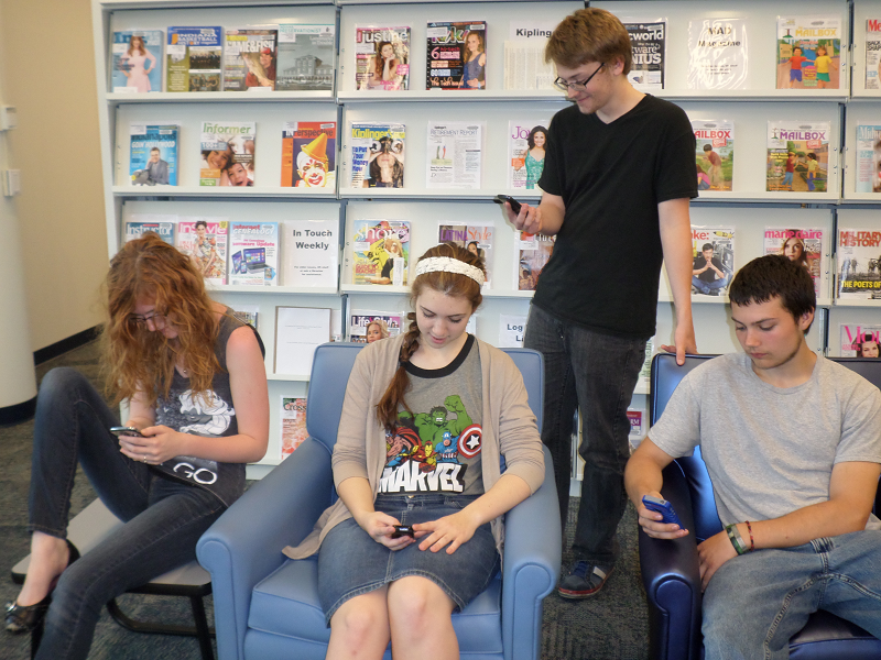 teens using devices