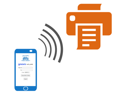 phone communicating with a printer