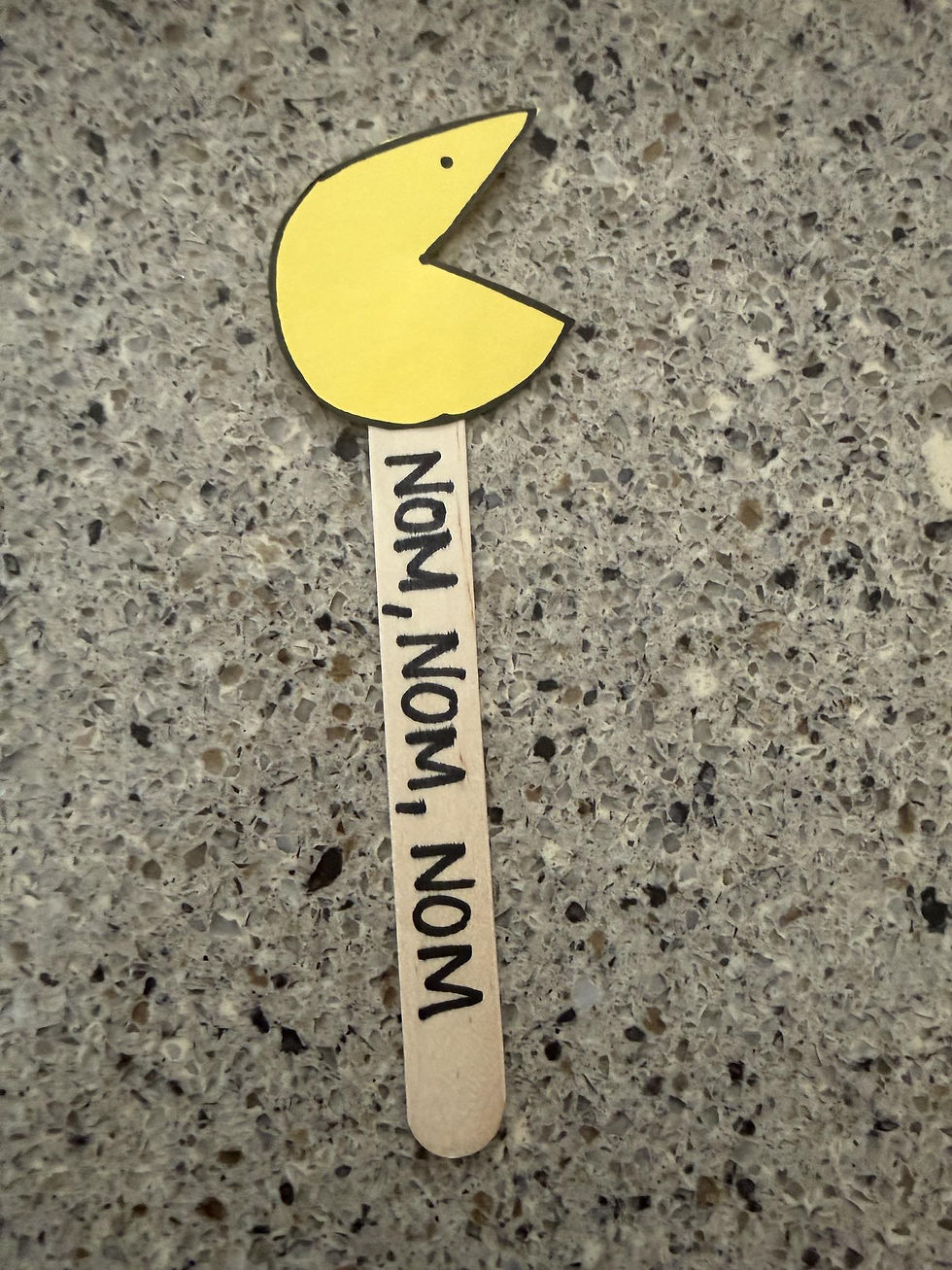 The finished book mark, described below