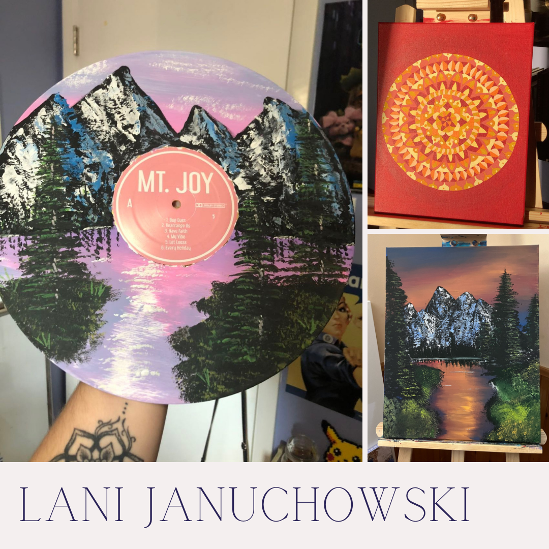Lani Januchowski. Paintings of landscapes and mandalas