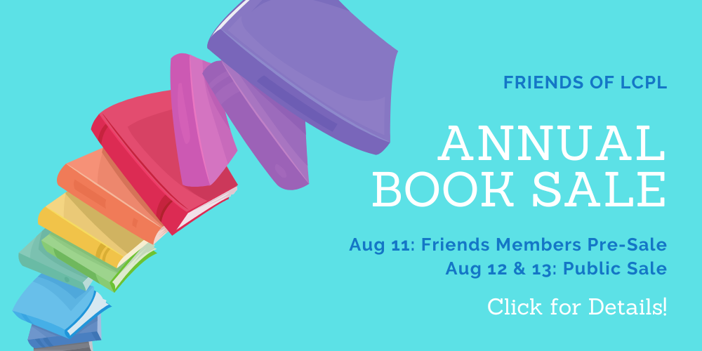 Friends Annual Book Sale August 11 through 13