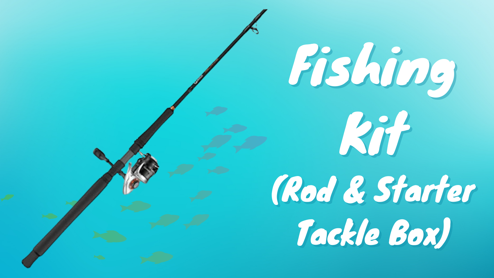 Fishing Kit Rod and starter tackle box