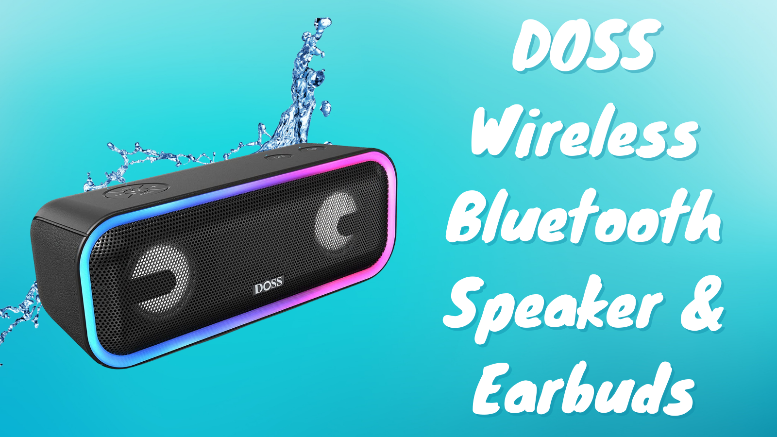 DOSS Wireless Bluetooth Speaker and Earbuds