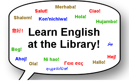 Learn English at the library!