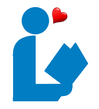 library symbol with heart